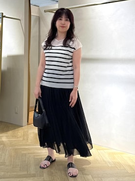「アイテム（ハンドバッグ）」を使った、yayoiさん（レディース・160cm・40代）の夏コーディネート