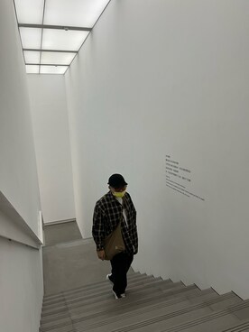 「Gramicci（グラミチ）のアイテム（バッグ）」を使った、popc0wさん（メンズ・170cm）の春コーディネート