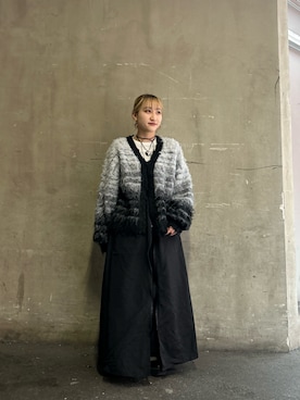 「モードストリート」｜「アイテム（ワンピース/ドレス）」を使った、171miyuさん（レディース・153cm）の冬コーディネート