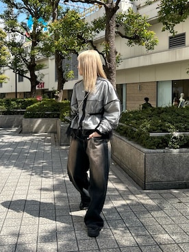 「Six M（シックスエム）のアイテム」を使った、171miyuさん（レディース・153cm）の春コーディネート