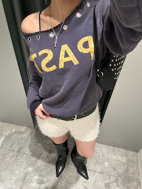 「WHO'S WHO gallery（フーズフーギャラリー）のアイテム（スウェット）」を使った、171miyuさん（レディース・153cm）の秋コーディネート