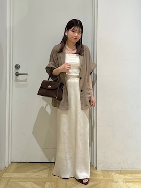 「LOWRYS FARM（ローリーズファーム）のステンレスフープチョーカー 127295（チョーカー）」を使った、まゆゆさん（レディース・159cm・20代）の夏コーディネート