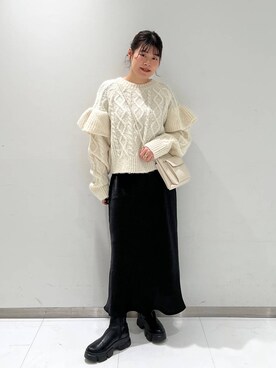 まゆゆさん（レディース・159cm）の冬コーディネート