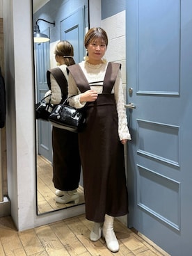 「アイテム（ワンピース/ドレス）」を使った、まゆゆさん（レディース・159cm・20代）の秋コーディネート