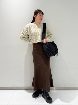 まゆゆさん（レディース・159cm）の冬コーディネート