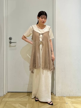 「アイテム（チョーカー）」を使った、まゆゆさん（レディース・159cm・20代）の夏コーディネート
