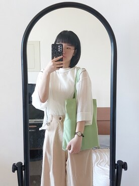 「ALBA（アルバ）のアイテム」を使った、phiaさん（レディース・160cm）の夏コーディネート