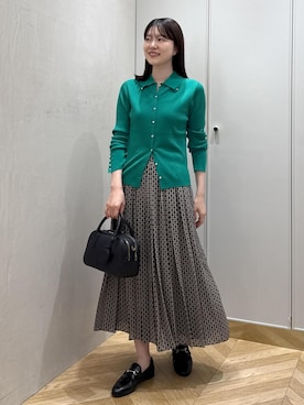 「ROPE'（ロペ）の【J'aDoRe・一部店舗限定カラー】晴雨兼用レザービットローファー/撥水加工・レインシューズ（ローファー、ブラック系）」を使った、rihoさん（メンズ・160cm）の秋コーディネート