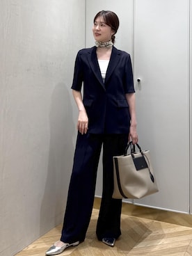 「ROPE'（ロペ）のアイテム」を使った、rihoさん（レディース・160cm）の春コーディネート