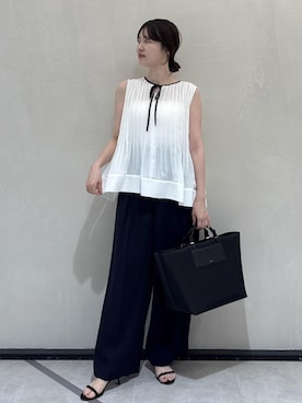 「E'POR（エポール）のアイテム（トートバッグ）」を使った、rihoさん（レディース・160cm）の夏コーディネート