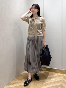 「アイテム（ニット/セーター）」を使った、rihoさん（レディース・160cm・30代）の秋コーディネート