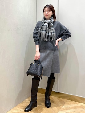 rihoさん（レディース・160cm）の冬コーディネート