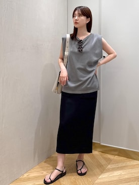 「アイテム（サングラス）」を使った、rihoさん（レディース・160cm）の夏コーディネート