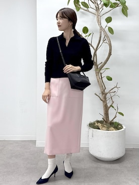 「ROPE'（ロペ）のアイテム」を使った、rihoさん（レディース・160cm）の冬コーディネート