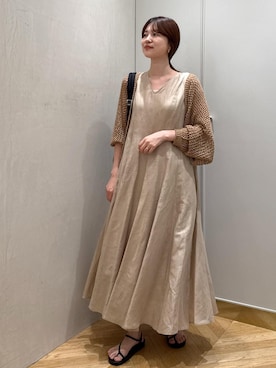 「アイテム（カーディガン/ボレロ）」を使った、rihoさん（レディース・160cm・20代）の夏コーディネート