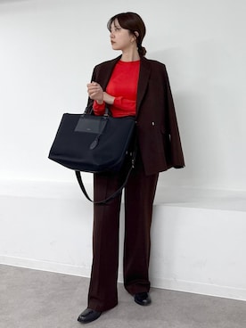 「ROPE'（ロペ）のアイテム（バッグ）」を使った、rihoさん（レディース・160cm）の秋コーディネート