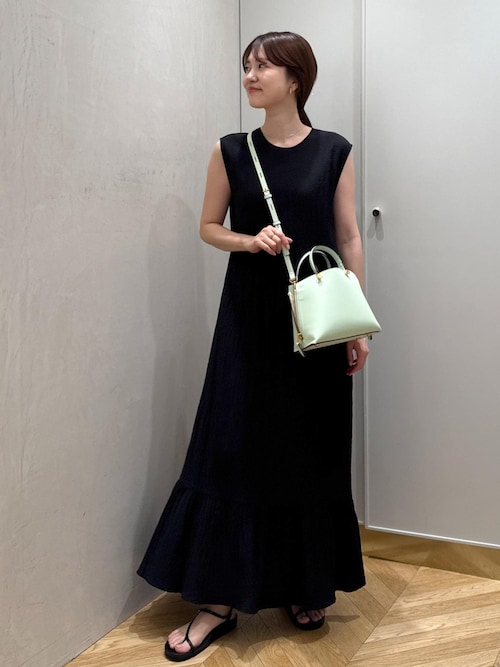 【WEB・一部店舗限定】バックシャンティアードワンピース/洗える
