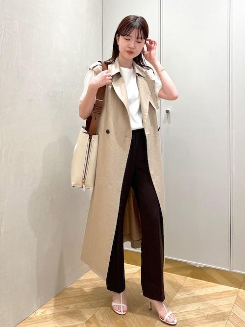 セール】リネントレンチロングジレ【メディア掲載】（ベスト