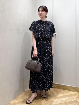 「ROPE'（ロペ）のアイテム（スカート）」を使った、rihoさん（レディース・160cm）の夏コーディネート