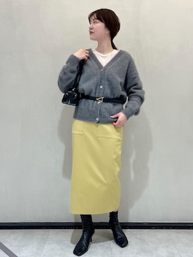 「アイテム（ブーツ）」を使った、rihoさん（レディース・160cm）の冬コーディネート