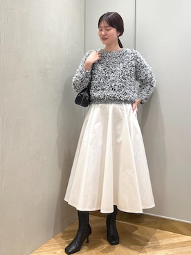 「アイテム（ブーツ）」を使った、rihoさん（レディース・160cm）の冬コーディネート