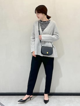 「アイテム（イヤリング）」を使った、rihoさん（レディース・160cm・20代）の秋コーディネート