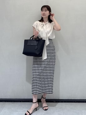 「E'POR（エポール）の【E'POR】BOAT BAG Medium/撥水・軽量・26SS新色（トートバッグ、ブラック系）」を使った、rihoさん（メンズ・160cm）の春コーディネート