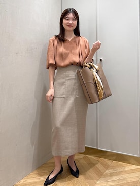 「アイテム（バンダナ/スカーフ）」を使った、rihoさん（レディース・160cm・20代）の夏コーディネート