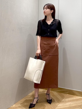 「アイテム（パンプス）」を使った、rihoさん（レディース・160cm・20代）の夏コーディネート