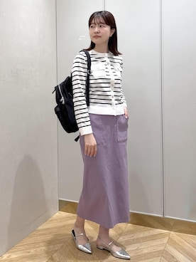 「E'POR（エポール）の【E'POR】【撥水】 Pac Sac Mini（パックサック ミニ）【26SS/新型】/一部WEB限定（バックパック/リュック、ブラック系）」を使った、rihoさん（メンズ・160cm）の春コーディネート