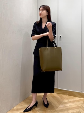 「アイテム（テーラードジャケット）」を使った、rihoさん（レディース・160cm・20代）の夏コーディネート