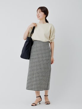 「E'POR（エポール）の【E'POR】【A4/PC対応・撥水・軽量】Pac Sac Tote(パックサックトート)/26SS新型（トートバッグ、ブラック系）」を使った、rihoさん（メンズ・160cm）の春コーディネート