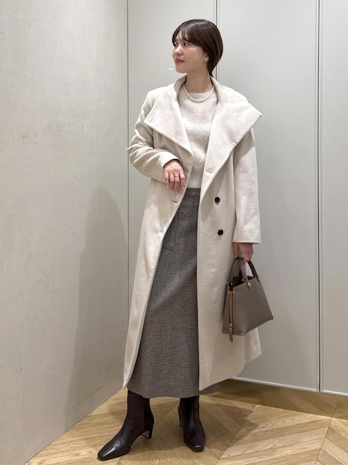 フォックスカシミヤニットプルオーバー/イージーケア・アンサンブル