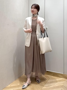 「ROPE'（ロペ）のアイテム」を使った、rihoさん（レディース・160cm）の春コーディネート