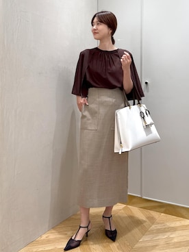 「アイテム（パンプス）」を使った、rihoさん（レディース・160cm）の夏コーディネート