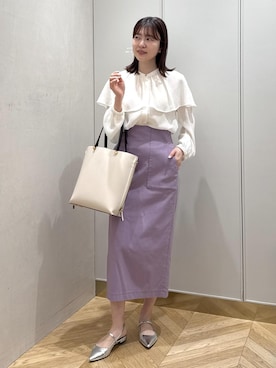 「E'POR（エポール）のアイテム」を使った、rihoさん（レディース・160cm）の春コーディネート