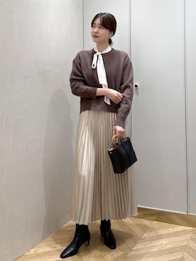 「ROPE'（ロペ）のアイテム」を使った、rihoさん（レディース・160cm）の冬コーディネート