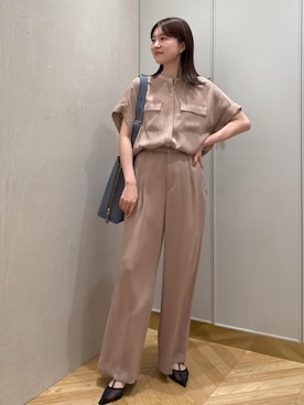 「ROPE'（ロペ）のアイテム」を使った、rihoさん（レディース・160cm）の夏コーディネート