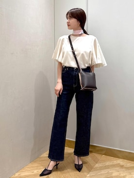 「アイテム（バンダナ/スカーフ）」を使った、rihoさん（レディース・160cm）の夏コーディネート