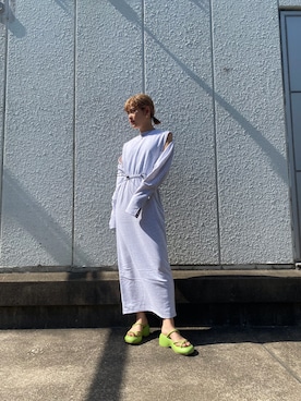 「スウェットワンピース」｜ledtokyo 新宿店さん（レディース・168cm）の春コーディネート