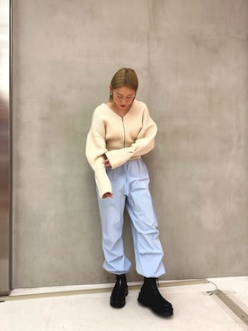 「led.tokyo（レッドトウキョウ）のアイテム（トップス）」を使った、ledtokyo 新宿店さん（レディース・166cm）の春コーディネート