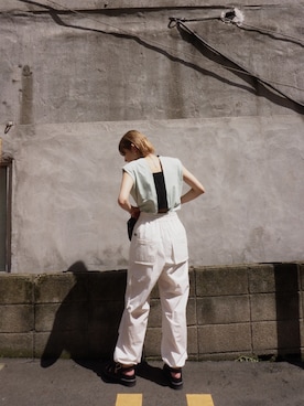 「ワークパンツ」｜ledtokyo 新宿店さん（レディース・168cm）の夏コーディネート