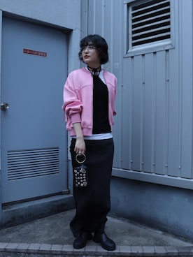 「led.tokyo（レッドトウキョウ）のアイテム（ジャケット/アウター）」を使った、ledtokyo 新宿店さん（レディース・165cm）の春コーディネート