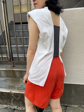 「led.tokyo（レッドトウキョウ）のアイテム（トップス）」を使った、ledtokyo 新宿店さん（レディース・156cm）の夏コーディネート