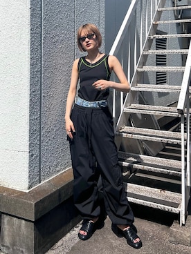 「led.tokyo（レッドトウキョウ）のアイテム」を使った、ledtokyo 新宿店さん（レディース・168cm）の春コーディネート