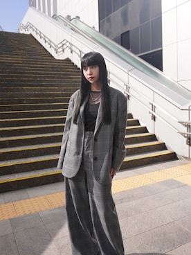 「led.tokyo（レッドトウキョウ）のアイテム（ジャケット/アウター）」を使った、ledtokyo 新宿店さん（レディース・165cm）の冬コーディネート