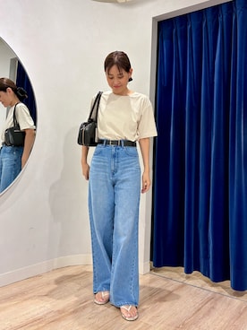 「アイテム（ボストンバッグ）」を使った、imaiさん（レディース・159cm）の夏コーディネート