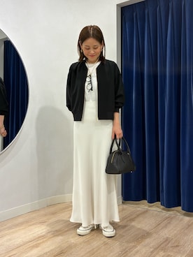 「NOLLEY’S Sophi（ノーリーズソフィ）のアイテム（ブルゾン）」を使った、imaiさん（レディース・159cm）の春コーディネート
