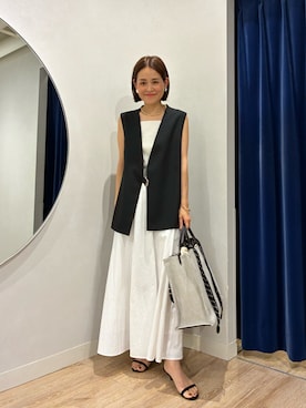 「オフィススタイル」｜「アイテム（キャミソール）」を使った、imaiさん（レディース・159cm）の夏コーディネート