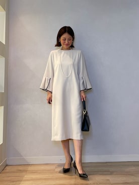 「NOLLEY’S Sophi（ノーリーズソフィ）のアイテム（ワンピース/ドレス）」を使った、imaiさん（レディース・159cm）の冬コーディネート